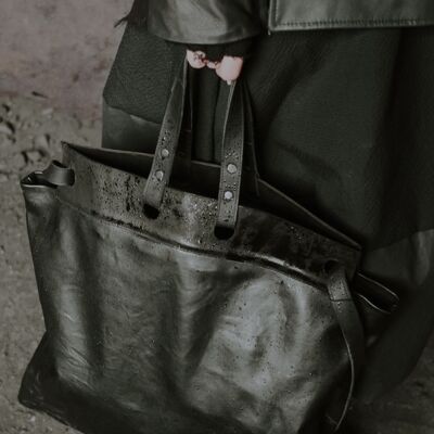 Leather Bag M. PASCAL  AW23 BLACK