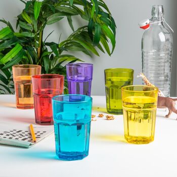 Verre Highball Coloré Rink Drink - 365ml - 6 Couleurs Disponibles 2