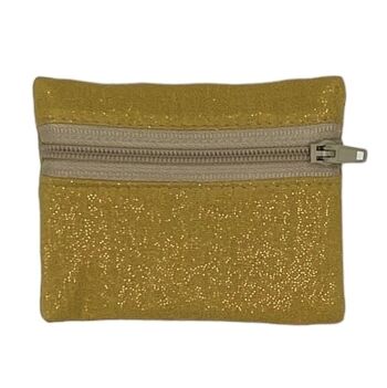 Pochette XS, "Scintillant" moutarde