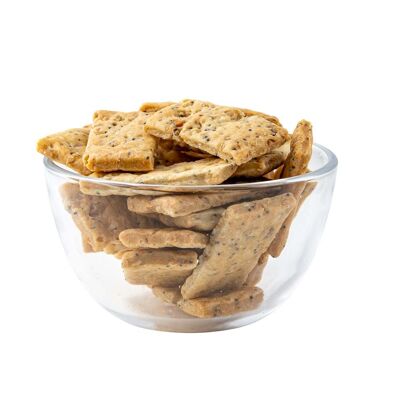 Crackers de Girasol y Amapola Orgánicos - Granel en bolsa de 3kg