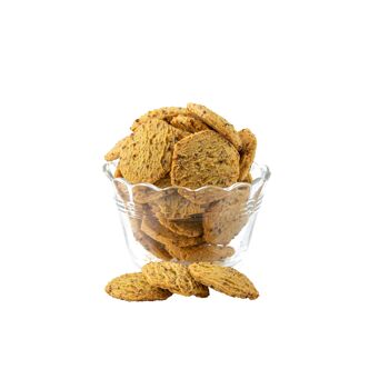 Biscuits Apéritifs Bio Moutarde à l'ancienne - Vrac en poche de 3kg 1
