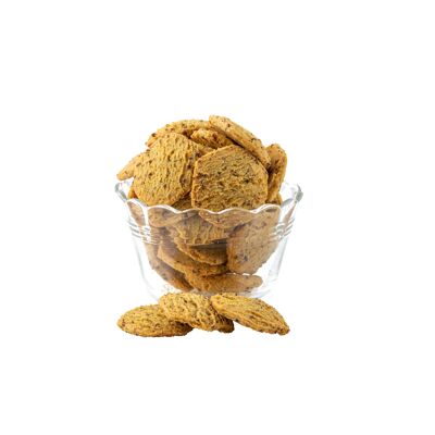 Biscuits Apéritifs Bio Moutarde à l'ancienne - Vrac en poche de 3kg