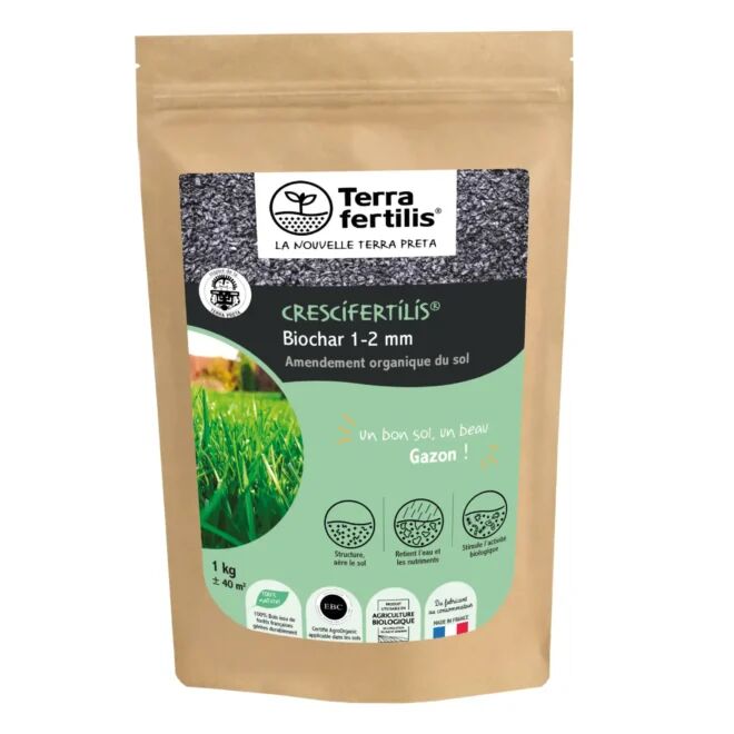 Crescifertilis Biochar 1-2 mm Dünger - 1 kg Beutel