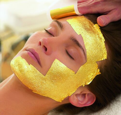 Unisex 24 carat gold face mask