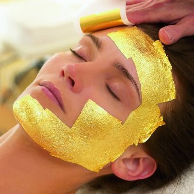 Maschera viso unisex in oro 24 carati