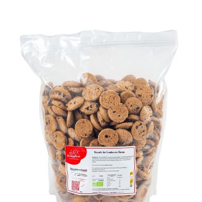 Organic Cranberries Raisins Biscuits - Bulk in 3kg bag