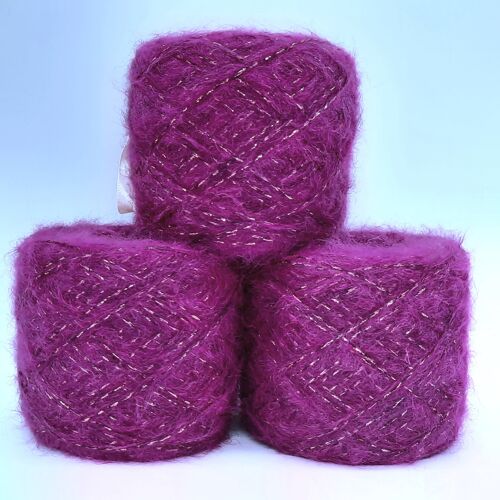 Misto Lana Magenta e Lurex rame 50gr