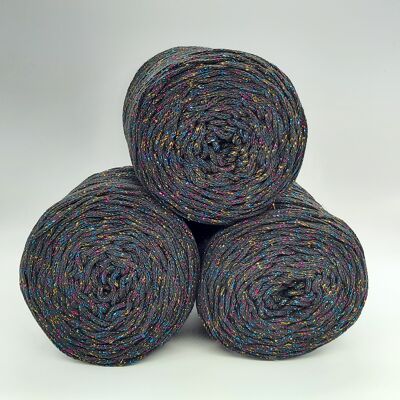 Cordino Brady Nero e Lurex Multicolor 250gr - 1 pezzo