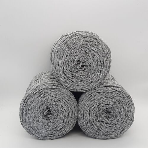 Cordino Brady Grigio Scuro e Lurex Multicolor 250gr - 1 pezzo