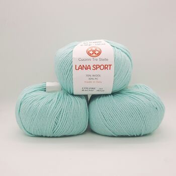 Laine Sport Couture Trois Étoiles 32 Couleurs - 10 Pelotes - Vert Aqua 131