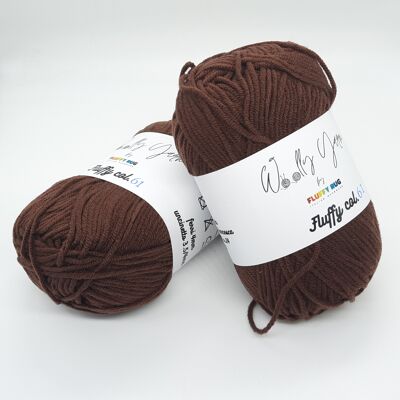 Fluffy Marrone Scuro, Filato Baby N.61