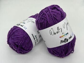 Moelleux Violet Foncé, Laine Bébé No.62 1