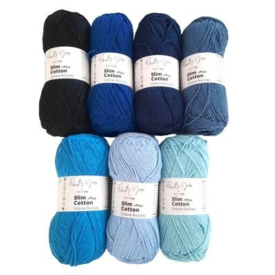 Kit Granny Blu Cotone Riciclato Slim