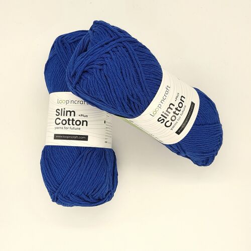 Cotone Riciclato Slim Blu Elettrico 100gr - 5 pezzi