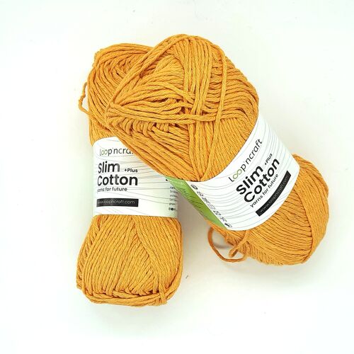 Cotone Riciclato Slim Giallo 100gr - 5 pezzi