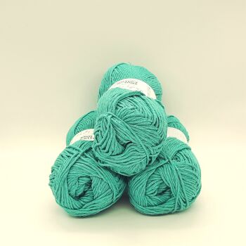 Slim Cotton Coton Recyclé Vert Menthe 100gr - 5 pièces 2