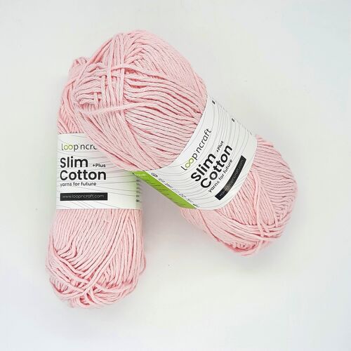 Cotone Riciclato Slim Cotton Rosa Baby 100gr - 5 pezzi