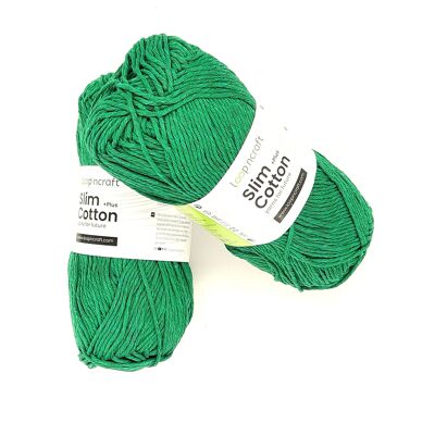 Cotone Riciclato Slim Cotton Verde 100gr - 5 pezzi