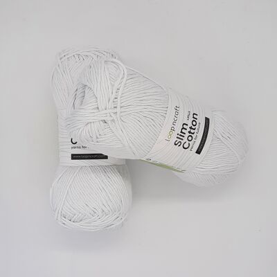 Cotone Riciclato Slim Cotton Bianco 100gr - 5 pezzi