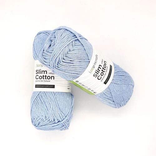 Cotone Riciclato Slim Cotton Azzurro 100gr - 5 pezzi