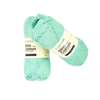 Coton Slim Recyclé Vert Aqua 100gr - 5 pièces 1