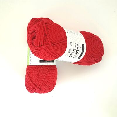 Cotone Riciclato Slim Cotton Rosso 100gr - 5 pezzi