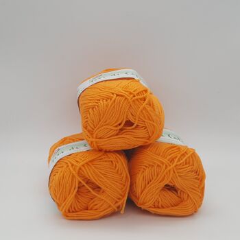 Fleur de Coton Orange Jaune n.164 1