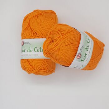 Fleur de Coton Orange Jaune n.164 2