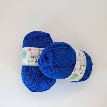 Fleur de coton bleu électrique n.044 2