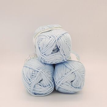 Fleur de coton bleu clair n.132 1