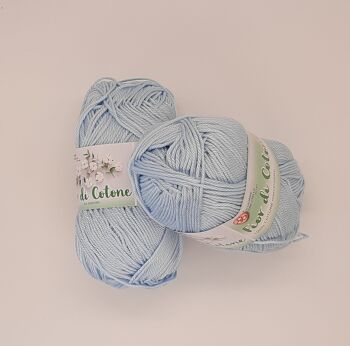 Fleur de coton bleu clair n.132 2