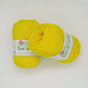 Fleur de coton jaune n.003 2