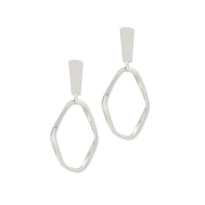 Pendientes Farah plata