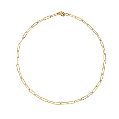 Gold Cable Chain Necklace