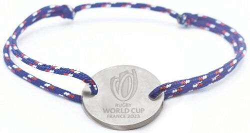 Bracelet Coupe du Monde Rugby France 2023 – Bleu Tricolore