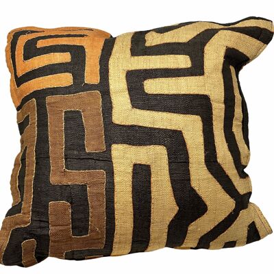 African Kuba cloth cushion 50x50cm