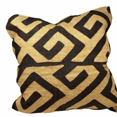 Coussin tissu africain Kuba 50x50cm (cw1)