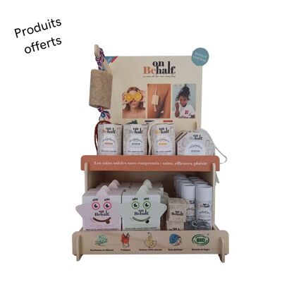 Kit de implementación Discovery en expositor de madera de pequeño formato - 48 productos