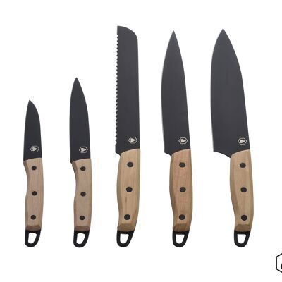 set di 5 coltelli
