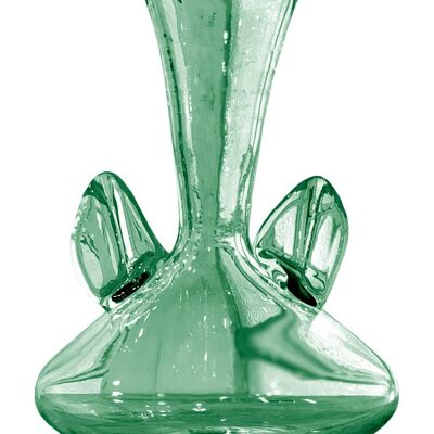 Decantador de cristal orejas verdes