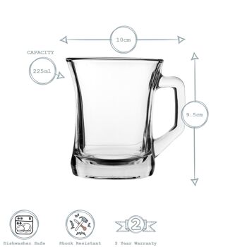 Tasse à café en verre LAV Zen+ - Transparent - 225 ml 3