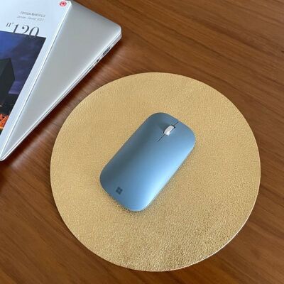 "Sequin" Mouse Pad - Golden Leather