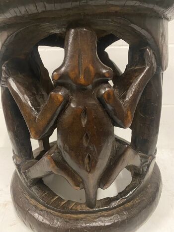Tabouret Baule - Sculpté à la main - Côte d'Ivoire (85.3) 2