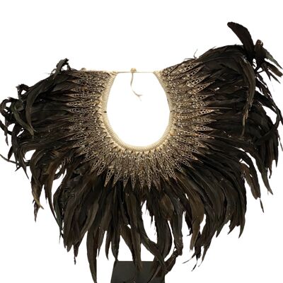 Handmade Feather & Shell necklace (2202)