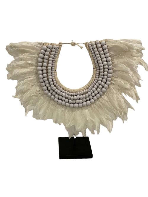 Handmade Feather & Shell necklace (2203)