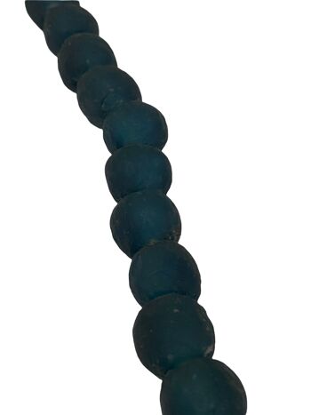 Collier Perles de Verre du Ghana Turquoise (83.1) 3