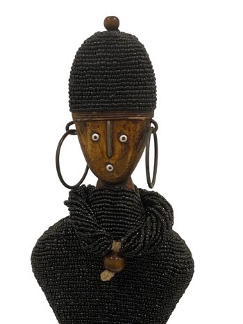 Poupée Namji - Perles noires (1512) 4