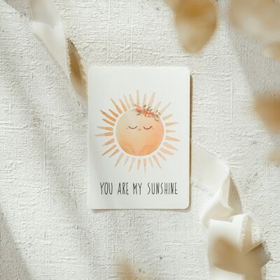 Card You are my Sunshine