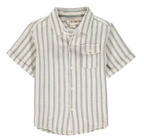 NEWPORT short sleeved shirt kids Grey/white stripe