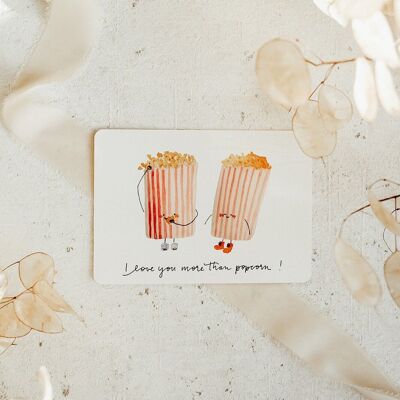 Postcard popcorn